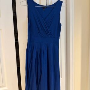 Lands' End Vibrant Blue Cotton Dress